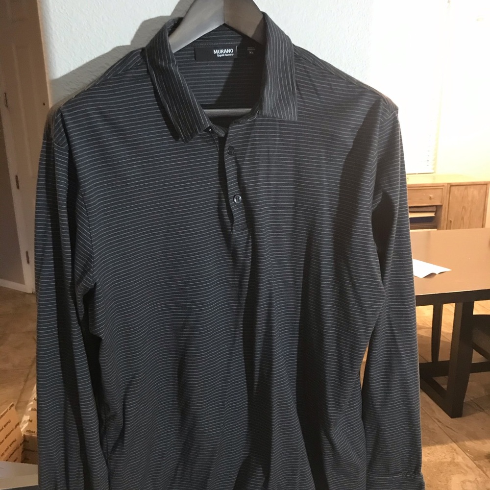 Murano men’s long sleeve shirt.  XL Liquid luxury.